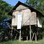 Elephant watchtower in a village near Endau-Rompin National Park