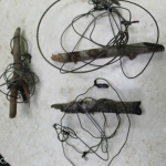 Examples of snares collected from the forest