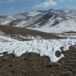 Snow peppered mountains, a stunning backdrop to Hustai National Park, Mongolia. (Photo by Marion Stentz)