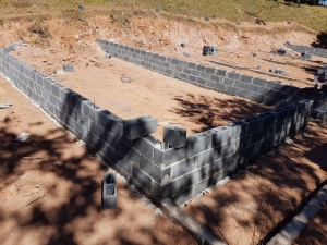 The foundation for new aviaries is set, with help from the US Seal Grant! Jul 30, 2017-1