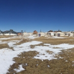 A view of the Hustai camp where tourists can visit and staff work. (Photo by Taylor Steger)