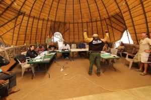 A Rhino Ranger models the new Rhino Hero Jacket