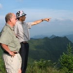 Dr. Ron Tilson (left) led international tiger conservation efforts in China (pictured here) and Indonesia
